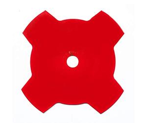 Oregon One-For-All 295500-0 - Cuchilla desbrozadora universal de 3 dientes para césped y malas hierbas para máquinas Stihl, Husqvarna, Mitox, Echo, Kawasaki y otras máquinas, color rojo, 1,4 x 230 mm