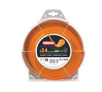 Oregon Orange Round Hilo Redondo para Desbrozadora 2.4mm, Césped, Maleza y Ramas, Hilo de Nylon de Gran Resistencia para Jardinería Compatible con la Mayoría de Modelos Estándar, 2.4mm x 88m