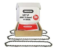 Oregon Pack de 3 Cadenas de Motosierra de Paso 3/8" LP, Calibre .050" (1,3 mm) para Espada de 12" (30 cm), 44 Eslabones Motrices - Cadena de Repuesto, Compatible Stihl Modeles y más