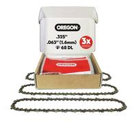 Oregon Pack de 3 Cadenas de Motosierra de Paso,325", Calibre .063" (1,6 mm) para Espada de 18" (45 cm), 68 Eslabones Motrices - Cadena de Repuesto, Compatible Stihl Modeles y más