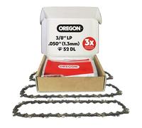 Oregon S52 AdvanceCut Chainsaw Chain for 14-Inch Bar, Fits Craftsman, Echo, Homelite, Poulan, 3-Pack