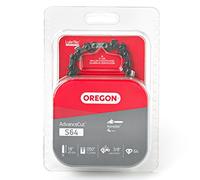 Oregon S64 AdvanceCut Replacement Chainsaw Chain for 18-Inch Guide Bars, 64 Drive Links, Pitch: 3/8" Low Vibration, .050" Gauge, Fits Homelite, Power King, and More