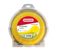 Oregon Yellow Round Hilo Redondo para Desbrozadora 2.4mm, Hierba Alta, Maleza y Vegetación Densa, Hilo de Nylon de Gran Resistencia, Compatible con la Mayoría de Modelos, 2.4mm x 88m (69-364-Y)
