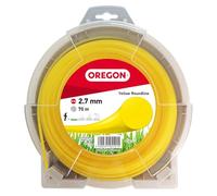 Oregon Yellow Round Hilo Redondo para Desbrozadora 2.7mm, Corta Hierba Alta, Maleza y Vegetación Densa, Hilo de Nylon de Alta Resistencia, Compatible con la Mayoría de Modelos, 2.7mm x 70m (69-382-Y)