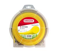 Oregon Yellow Round Hilo Redondo para Desbrozadora 3.5mm, Corta Hierba Alta, Maleza y Vegetación Densa, Hilo de Nylon de Alta Resistencia, Compatible con la Mayoría de Modelos, 3.5mm x 41m (69-376-Y)