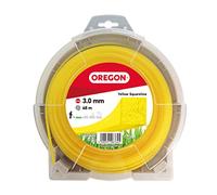 Oregon Yellow Square Hilo Cuadrado para Desbrozadora 3mm, Hierba, Maleza, Vegetación y más, Hilo de Nylon de Gran Resistencia, Compatible con la Mayoría de Modelos Estándar, 3.0mm x 48m (69-420-Y)