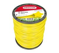 Oregon Yellow Star Hilo para Desbrozadora 2.4mm, Hierba, Maleza, Vegetación y más, Hilo de Nylon de Gran Resistencia, Compatible con la Mayoría de Modelos Estándar, 2.4mm x 332m (69-455-Y)