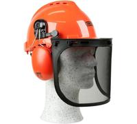 Oregon Yukon Casco de seguridad para motosierra Yukon con visera y protección auditiva, Cómodo y resistente a los impactos, Equipo de protección