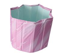 Oreilet Bañera Inflable, 80 Cm de Diámetro, 65 Cm de Altura, PVC Plegable Portátil, Bañera de Remojo Portátil, de Hidromasaje Plegable con Recuperación Muscular, para Baño Familiar para Adultos (PINK)