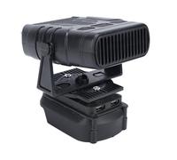 Oreilet Ventilador Calentador Automóvil, 170 W, 2 Configuraciones, Calentador Espacio Escritorio Portátil Ajustable con Batería, Descongelador Ventana, Desempañador Hogar, Oficina(Sin batería)