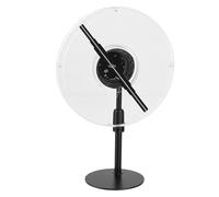 Oreilet Ventilador Holograma 3D, 9.1 Pulgadas WiFi Control Remoto Ventilador Holográfico Proyector Pantalla Publicitaria para Tiendas Comerciales Bar Halloween Navidad Escuelas (Enchufe de la UE)
