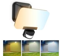 OREiN - Proyector LED para exterior, detector de movimiento, 28 W, 3000 lm, control de aplicación, temperatura de color ajustable 2700-6500 K, temporizador y control de grupo, aplique exterior IP65