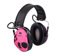 3M PELTOR SportTac Orejeras, 26 dB, carcasas rosas, diadema flexible, MT16H210F-478-RE