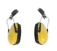 Orejeras para Casco, Fácil Instalación, Casco de Seguridad, Orejeras, Reducción de Ruido, 1 par de Esponja ABS, Aislamiento Acústico para Carpintería (Amarillo)