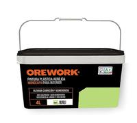 Orework Pintura monocapa para interior - 4 l - Verde natura