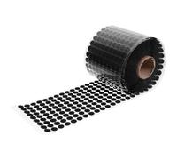 ORFOFE 1000 Unidades Pegatinas Adhesivas de Doble Cara Gancho y Bucle, Cinta de Fijación Antideslizante Transparente Negra para Alfombras, Instalación Rápida para Hogar y Oficina