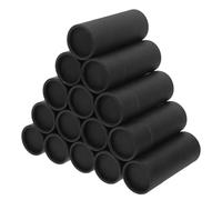 ORFOFE 15 Cajas de Tubo Redondo de Cartón Kraft Negro para Bálsamo Labial, Té y Manualidades, Embalaje Ecológico Reciclable de 20 Ml para Obsequio y Viaje