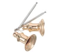 ORFOFE 2 Piezas Apagavelas Metálico con Mango Extensible, Aluminio y | Longitud Ajustable, Extintor de Mecha Fiable, Uso Doméstico Decorativo