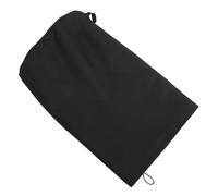 ORFOFE Cubierta Redonda para Fogata de Exterior 74x60x60 CM | Tela Oxford Negra, Cordón Inferior y Dos Asas Firmes, para Jardín y Patio al Aire Libre