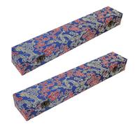 ORFOFE Estuche para Abanicos Plegables de Papel Xuan 23 CM Caja Organizadora de Cartón Prensado Cierre a Presión Set de 2 Unidades para Almacenamiento y Transporte en Bodas y Eventos
