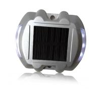 ORFOFE Luces LED Solares de Seguridad para Exteriores Impermeables Ip68 | Plata, Plástico y Metal, Batería 1.2v 800mah, Carga Automática, Carretera Solar