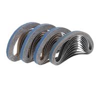 ORFOFE Rollo de 40 Bandas Abrasivas de Tela y Piedra Azul para Lijadora de Madera y Metal, Uso Versátil y Precisión en Reparación Automotriz E Industrial