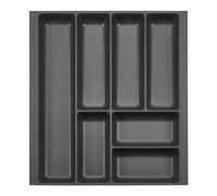 Orga-box 2 Cubertero fondo: 461 x ancho: 409 mm antracita con estructura de lona para cajón Nobilia de 50 cm hasta 07/2012 (¡MIRA POR FAVOR LAS DIMENSIONES DEL INTERIOR DE TU CAJÓN!)
