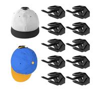 Organizador autoadhesivo para gorras UIEXAY, 10 unidades, incluye ganchos, soporte y soporte para gorras de visera.