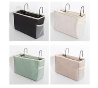 Organizador Colgante de Tela de Fieltro Blanco 1 Pieza para Sofá | Capacidad Amplia, Colocación Portátil, para Panel de Puerta y Lado de Cama Adecuado Niño Niña y Pacientes
