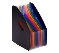 Organizador de Archivos A4, Archivador Vertical en Acordeón Expandible con 12 Bolsillos, Caja Organizadora para Escuela, Oficina y Hogar (multicolor)