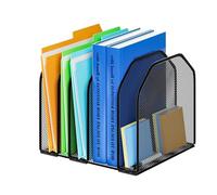 Organizador De Archivos Escritorio, Clasificador De Mesa, Expositor Vertical Ajustable 5 Secciones, Estantería Resistente, Accesorios Para Oficina, Escuela Y Espacio Trabajo