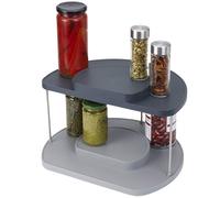 Organizador de armario de cocina CUPBOARDSTORE 85196, gris, 2 niveles, giratorio, Joseph Joseph