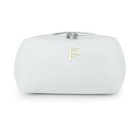 Organizador de artículos de aseo de gran capacidad, con múltiples compartimentos, elegante contenedor para cosméticos, bolsa de baño, Letra P