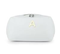 Organizador de artículos de aseo de gran capacidad, con múltiples compartimentos, elegante contenedor para cosméticos, bolsa de baño, Letra A