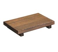 Organizador de artículos de de madera para champú | Pequeño soporte de madera rústico para exhibición de velas de perfume de granja, soporte de barra de limpieza