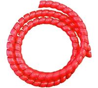 Organizador de Cables, Spiral Wrap Sleeve, 20M, 18-30mm, Flame Retardant(Red,20mm)