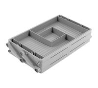 Organizador de cajones expandible ABS 2/3 niveles | Multicapa plegable expandible de 2/3 niveles: cajón, cocina, suministros de oficina(Double layer)