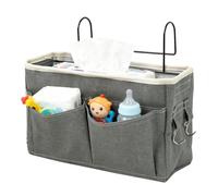 Organizador De Cama para Mesilla Portátil Ajustable Ahorrador De Espacio | Bolsillo De Almacenamiento Para Litera Para Guardería Hospital Residencia Dormitorio Habitación Infantil Universidad Viaj