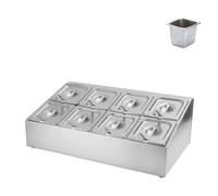 Organizador de condimentos para pizza, contenedor de alimentos de acero inoxidable, soporte para ingredientes de preparación de parrilla, bandeja de servir