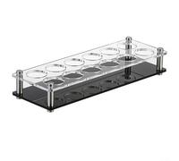 Organizador de de 6 Agujeros en Acrílico Transparente con Base Reforzada para Barra para casa y Fiestas 30x6x5.2cm(12 Holes)