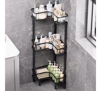 Organizador de ducha independiente, con 3 niveles, 4 ganchos por nivel, resistente al agua, color , ideal para baño y cocina