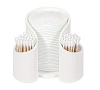 Organizador De Encimera De Baño - Distribuidor De Soportes Q Tips | Estuche Distrbutador De Puntas Travel-Q, Funda De Distribuidor De Escritorio De Viaje | Organizador Cosmético Seguro Y Sin Sabor Po