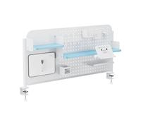 Organizador de escritorio de tablero perforado sauda 114x68 cm acero - blanco/azul [en.casa]
