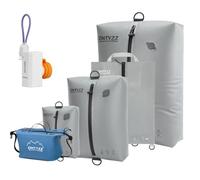 Organizador de Maletas Compresión Cubo Embalaje Set de 5 Reutilizables TPU Bolsas de Vacío con IPX8 Cremallera Impermeable Bolsas de Vacío para Ropa, Ropa Interior, Calcetines, Zapatos