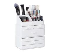 Organizador de maquillaje 6 cajones 2 piezas organizador de cosméticos
