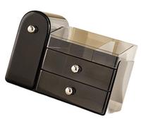 Organizador de maquillaje con soporte para brochas