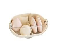 Organizador de maquillaje de montaje en pared, soporte para caja a prueba de polvo, con compartimentos, tapa transparente, organizador de belleza, para el hogar, cepillos de cocina, productos para el