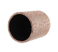 Organizador de Maquillaje para Escritorio Dorado de Pu, Cubo