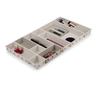 Organizador de maquillaje VIVA 75010, juego de 12 piezas, crema, plástico, Joseph Joseph