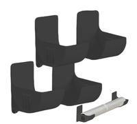 Organizador de papel de aluminio, 4 estantes adhesivos de almacenamiento de papel de aluminio para el lado del gabinete, sin perforar, ahorro de espacio, dispensador de bolsas de basura para cocina y